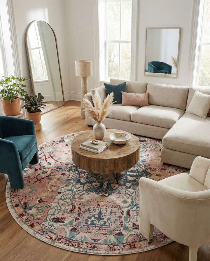 12' 4 x 12' 4 Charleston Round Rug