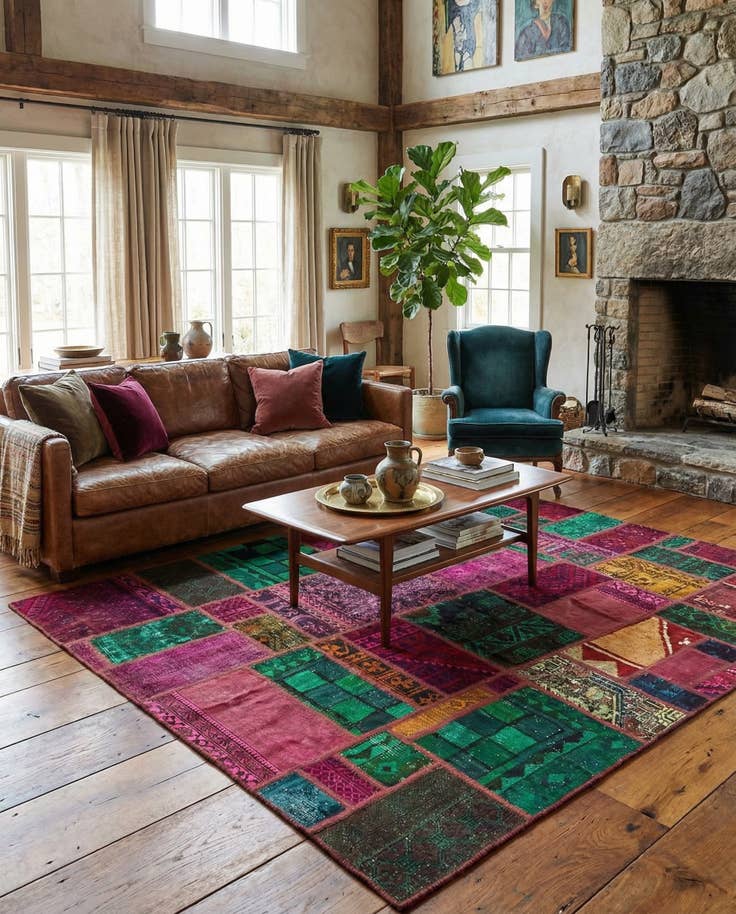 Detail image of 6' x 7' 6 Ultra Vintage Wool Rug