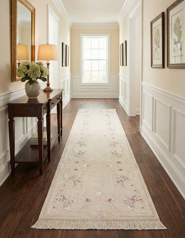 2' 8 x 9' 11 Hand Knotted Darya Wool Runner Rug