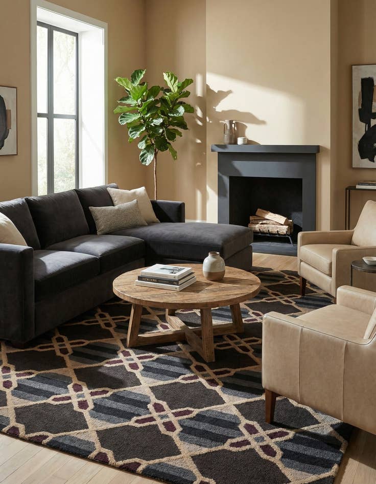 Detail image of 8' 1 x 10' 1 Luna Wool Rug