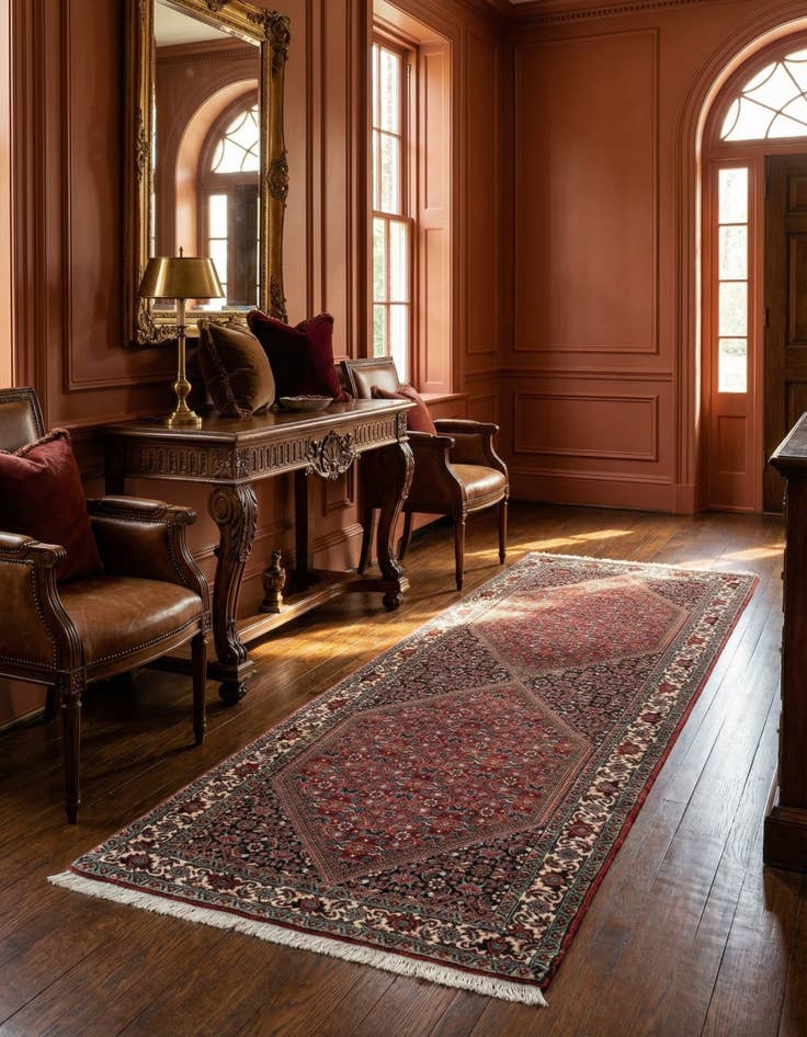 Detail image of 2' 6 x 6' 11 Bidjar Wool Runner Rug