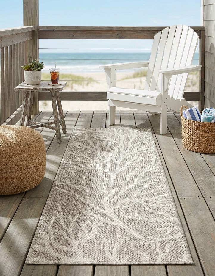 2' x 5' 3 Easy-Clean Coastal Indoor / Outdoo...