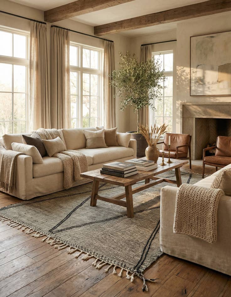 Detail image of 7' 7 x 13' 3  Hand Knotted Moroccan Wool Rug