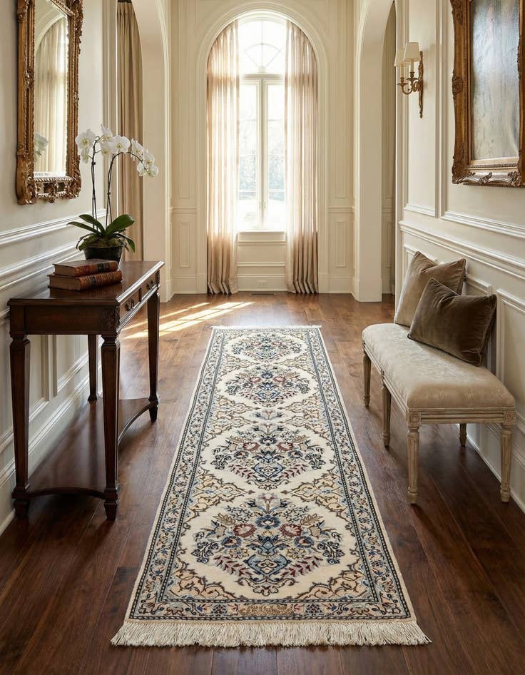 Detail image of 1' 8 x 6' 10  Hand Knotted Nain Rug