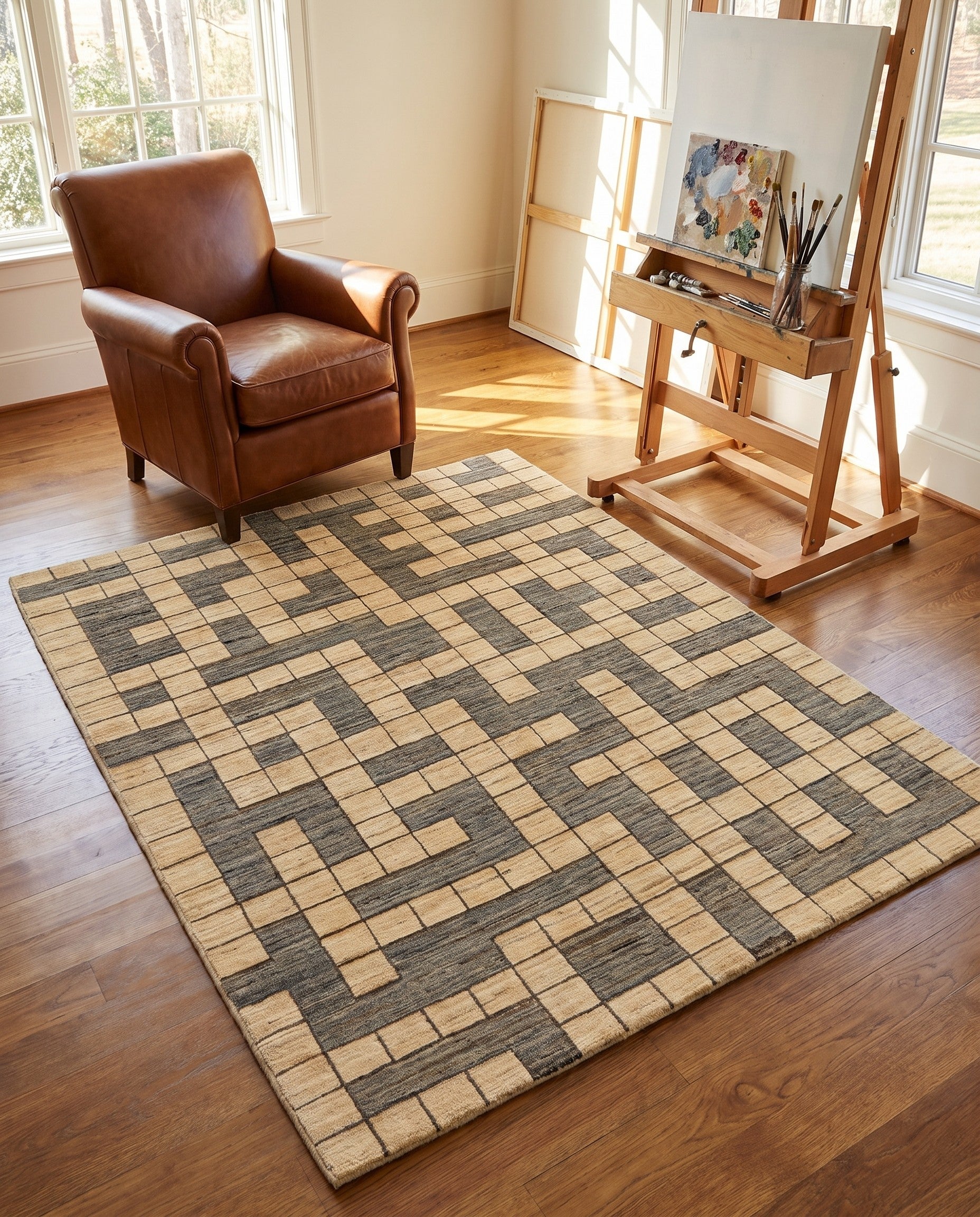 4' 11 x 6' 4 Gabbeh Rug
