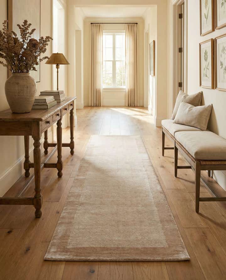 2' 11 x 9' 8 Hand Knotted Darya Wool Runner Rug