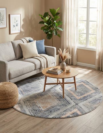 5' 3 x 5' 3 Caspian Round Rug
