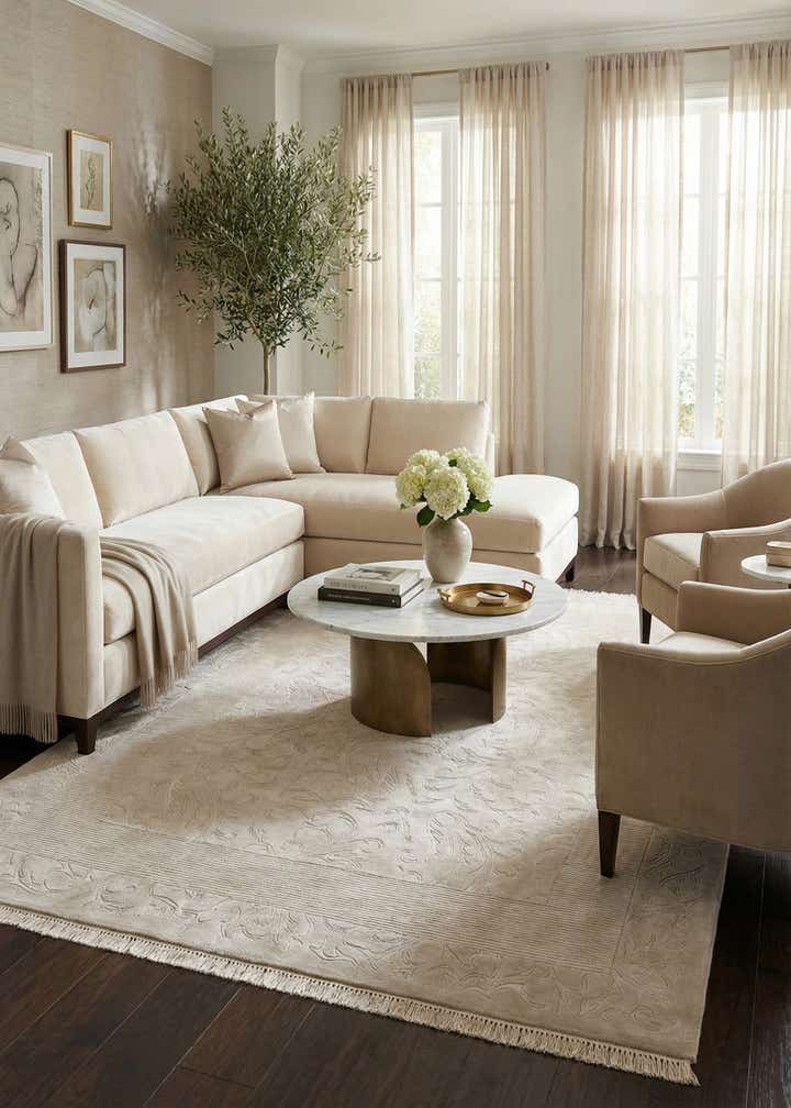 6' 11 x 9' 6 Hand Knotted Darya Rug
