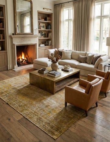 9' 4 x 12' 6 Hand Knotted Ultra Vintage Persian Wool Rug