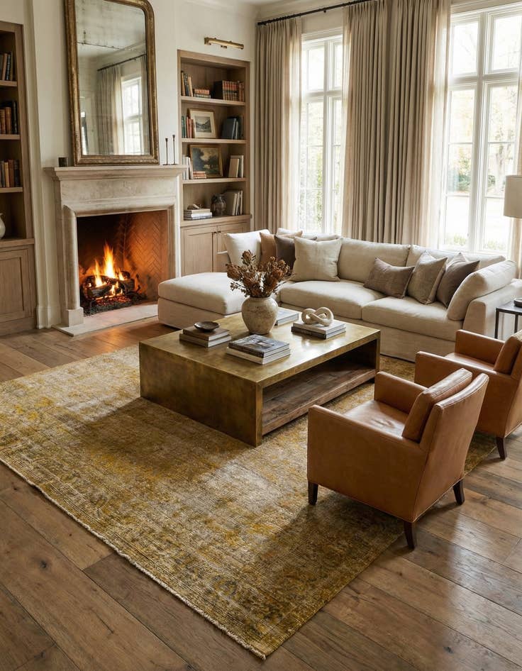 Detail image of 9' 4 x 12' 6  Hand Knotted Ultra Vintage Persian Wool Rug