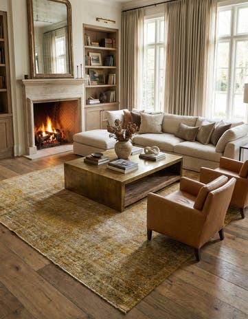 9' 4 x 12' 6 Hand Knotted Ultra Vintage Persian Wool Rug