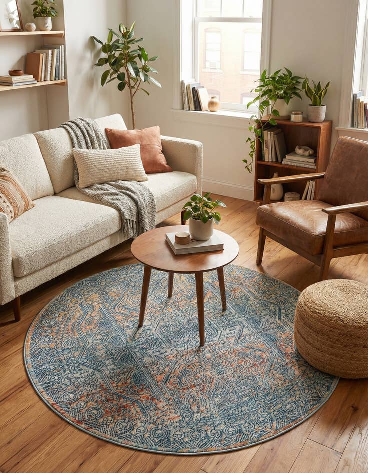 Detail image of  4' x 4' Newport Round Rug