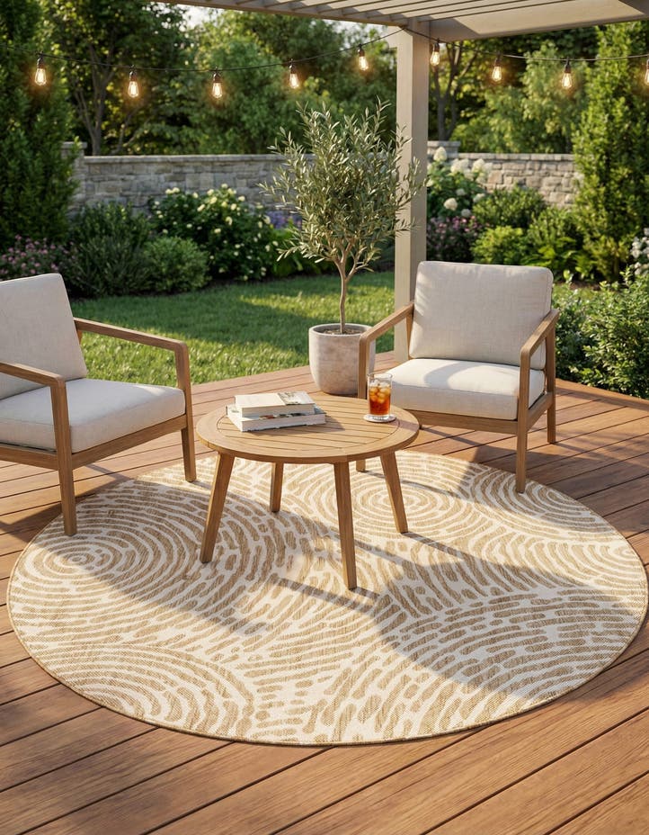 6' x 6' Easy-Clean Modern Indoor / Outdoor...