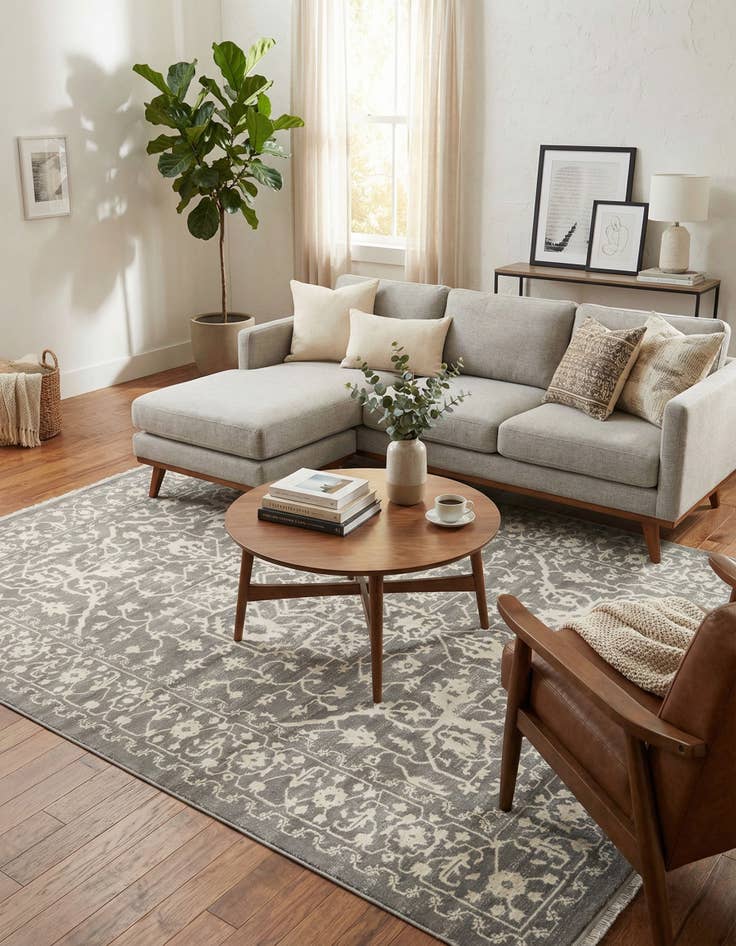 Detail image of  8' x 11' 4 Modern Classical Rug