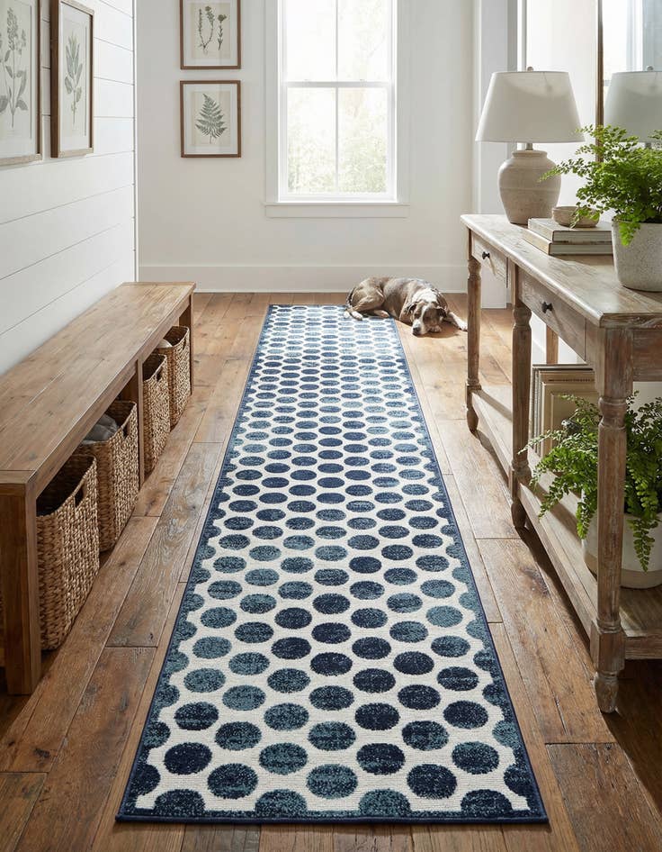 Detail image of  2' 7 x 12'  Washable Sabrina Soto Indoor / Outdoor Runner Rug