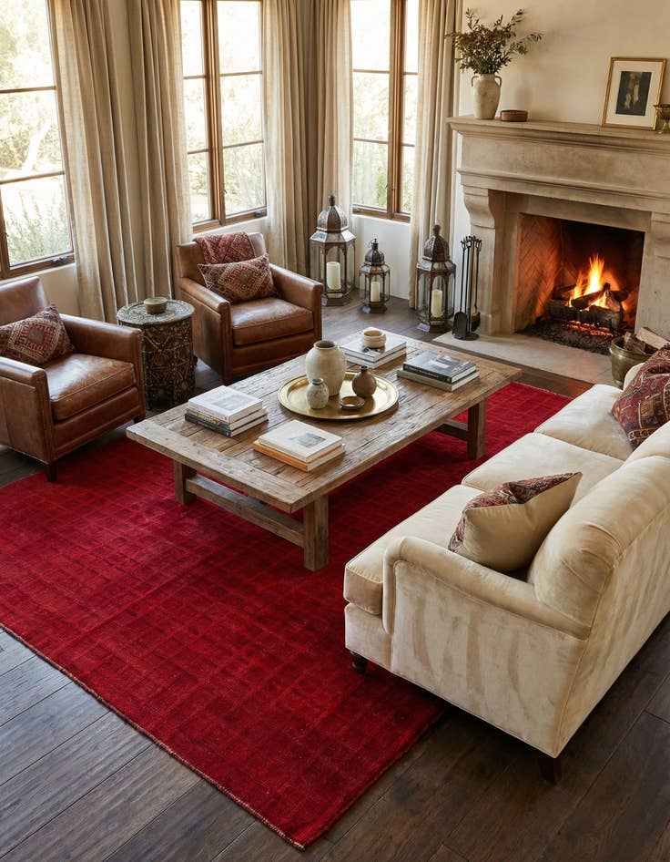 Detail image of 8' 9 x 10' 2  Hand Knotted Moroccan Wool Rug