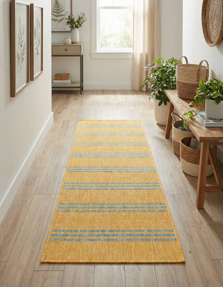 Detail image of 2' x 6' Easy-Clean Jill Zarin Anguilla Indoor / Outdoor Runner Rug