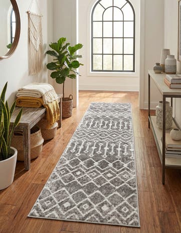 2' 7 x 10' Bohemian Trellis Runner Rug