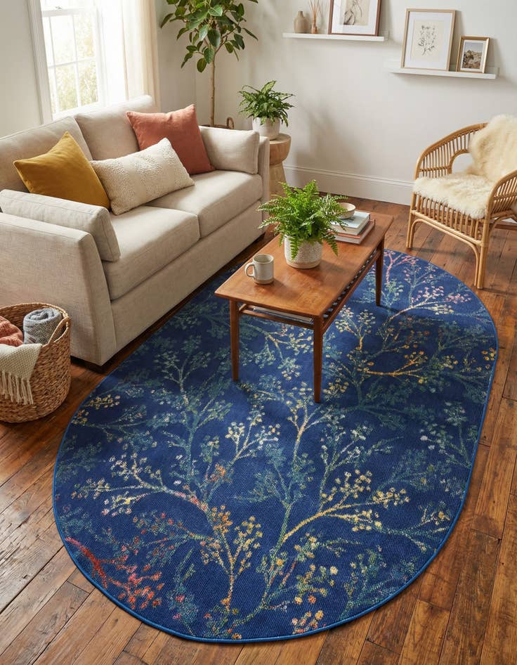 Detail image of 4' x 6' Blossom Oval Rug