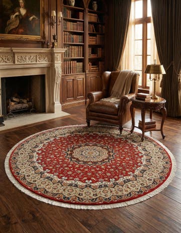 9' 10 x 9' 10 Tabriz Round Rug