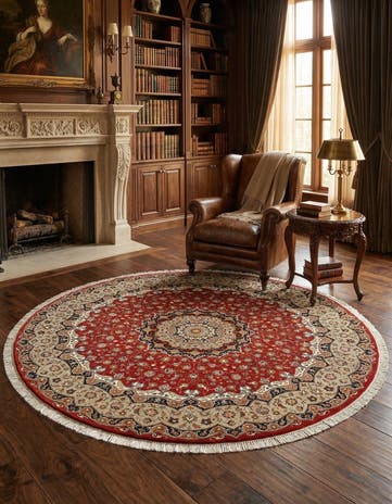 9' 10 x 9' 10 Tabriz Round Rug