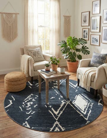 Jill Zarin 5' 3 x 5' 3 Uptown Carnegie Hill Round Rug