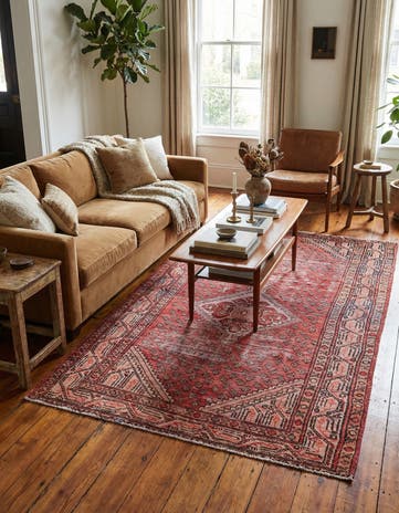 4' x 6' 1 Hand Knotted Ultra Vintage Persian Wool Rug