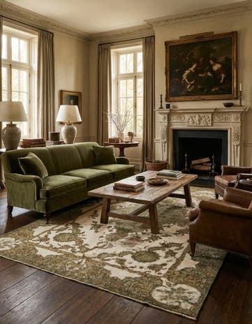 7' 4 x 10' 9 Hand Knotted Vintage Royal Persian Wool Rug