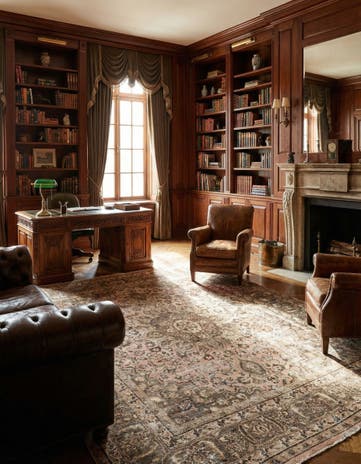 8' 1 x 9' 8 Hand Knotted Ultra Vintage Persian Wool Rug