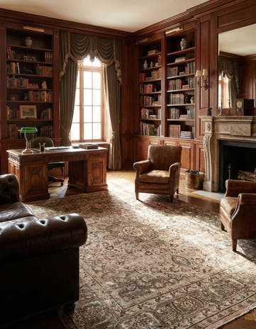 8' 1 x 9' 8 Hand Knotted Ultra Vintage Persian Wool Rug