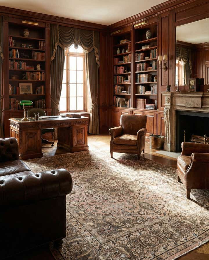 8' 1 x 9' 8 Hand Knotted Ultra Vintage Persian Wool Rug