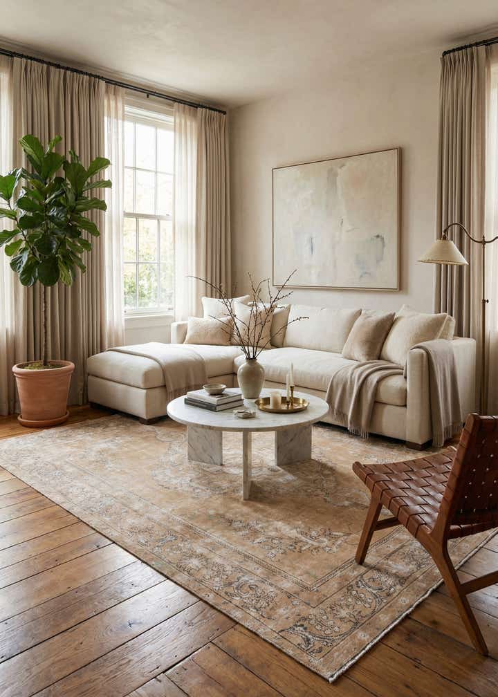 9' 4 x 12' Hand Knotted Ultra Vintage Persian Wool Rug