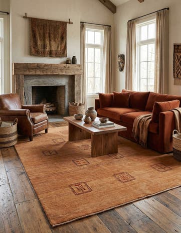 4' 11 x 6' 8 Gabbeh Rug