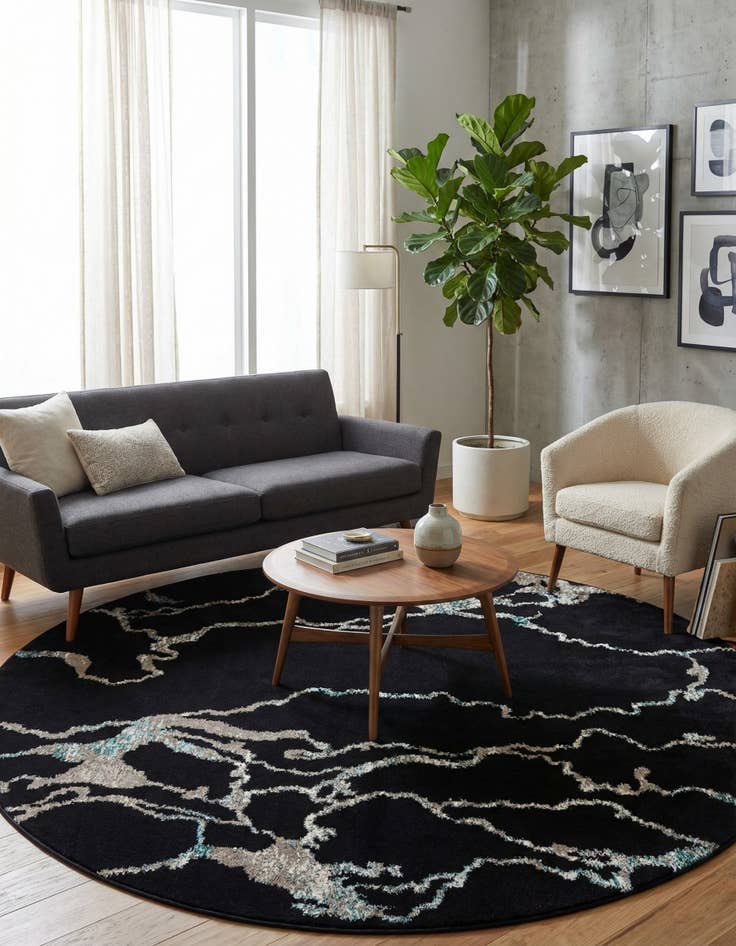 Detail image of 10' x 10' Carrington Round Rug