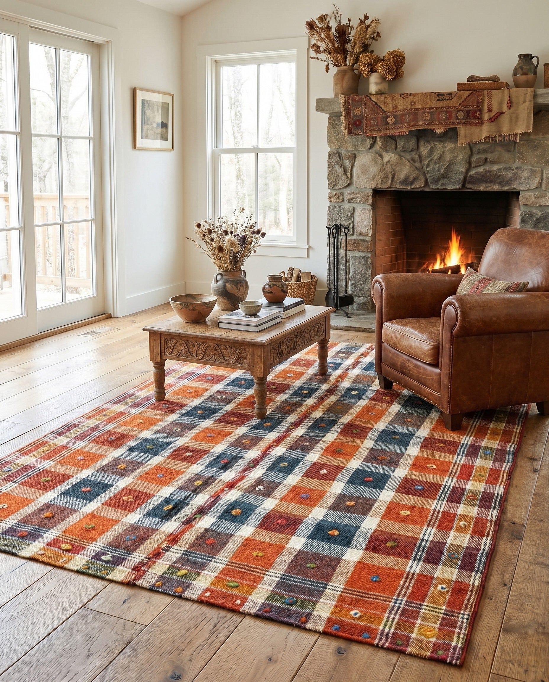 4' 8 x 6' 6 Jajim Wool Rug