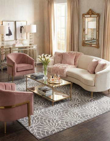 7' 10 x 7' 10 Marilyn Monroe&trade; Glam Dahlia Square Rug