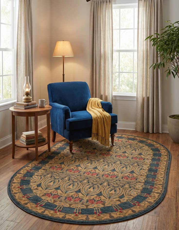 Detail image of 5' x 8' Kensington Oval Rug