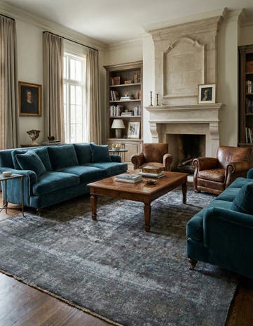 9' 9 x 12' 8 Vintage Royal Wool Rug