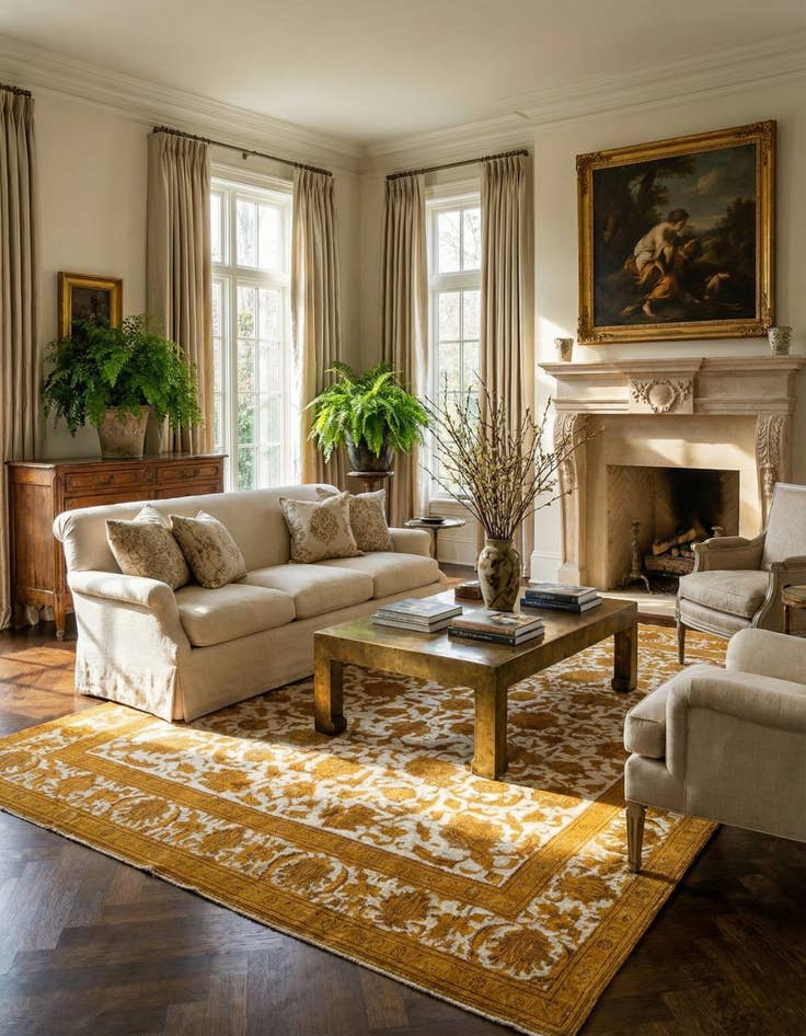 Detail image of 9' 6 x 12' 7  Hand Knotted Ultra Vintage Persian Wool Rug