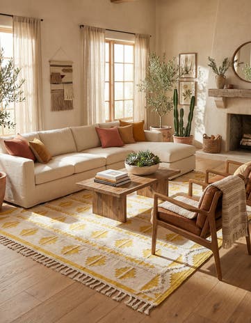 10' x 14' 1 Hand Woven Arizona Wool Rug