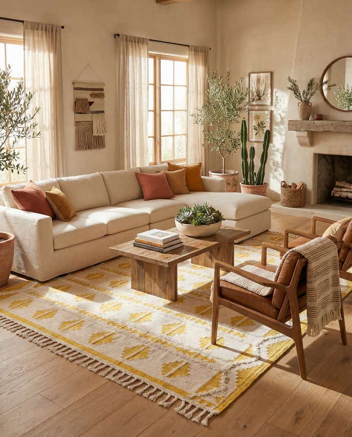 10' x 14' 1 Hand Woven Arizona Wool Rug