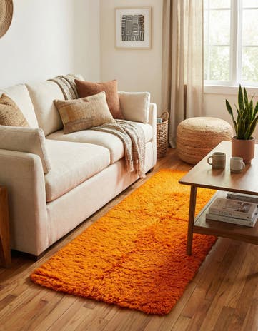 2' 10 x 6' Hand Knotted Moroccan Wool Runner Rug