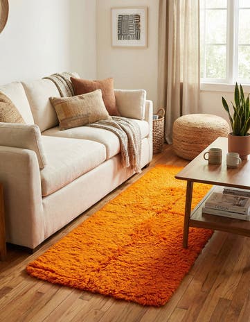 2' 10 x 6' Hand Knotted Moroccan Wool Runner Rug