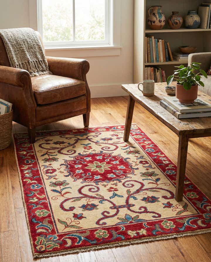 2' 8 x 4' Hand Knotted Kazak Rug