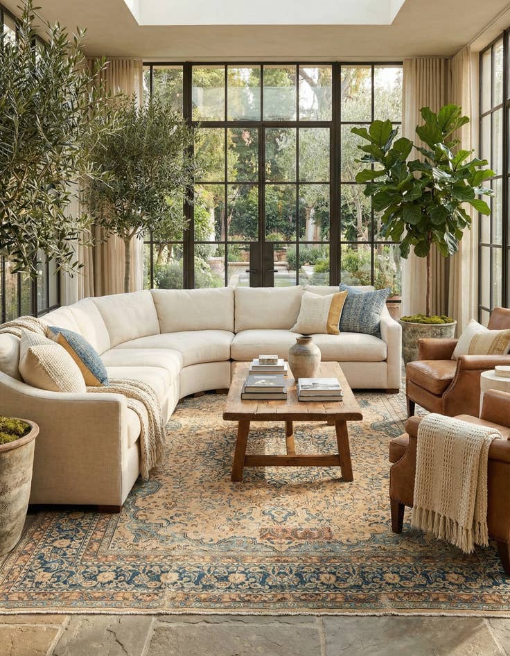 Detail image of 9' 9 x 12' 6 Vintage Wool Rug