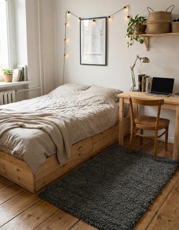 2' x 3' Solid Shag Rug