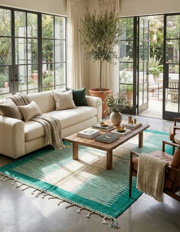 7' 3 x 11' Hand Knotted Moroccan Wool Rug