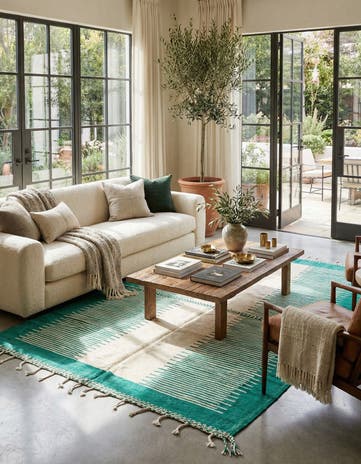 7' 3 x 11' Hand Knotted Moroccan Wool Rug