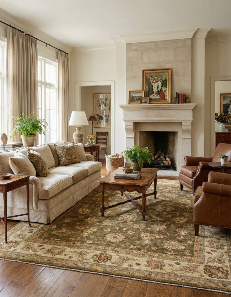 Detail image of 9' 2 x 11' 11 Ziegler Wool Rug