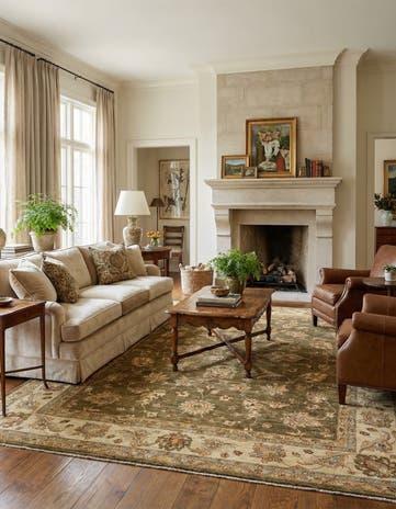 9' 2 x 11' 11 Ziegler Wool Rug